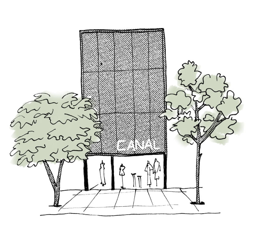institucional canal concept
